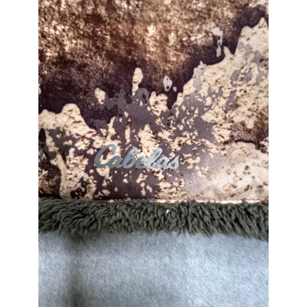 Cabelas Prairie Camo Neck Gaiter Gore-Tex Infinium Fleece Lined
